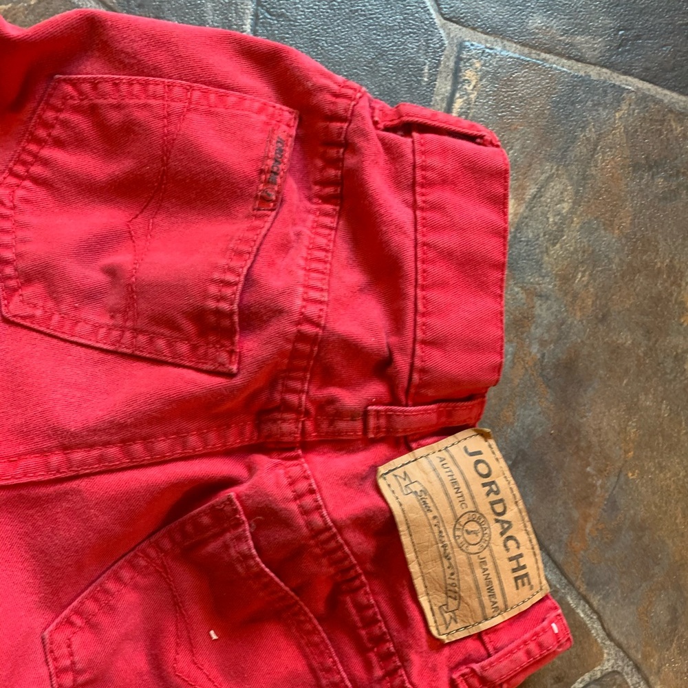 Red jeans